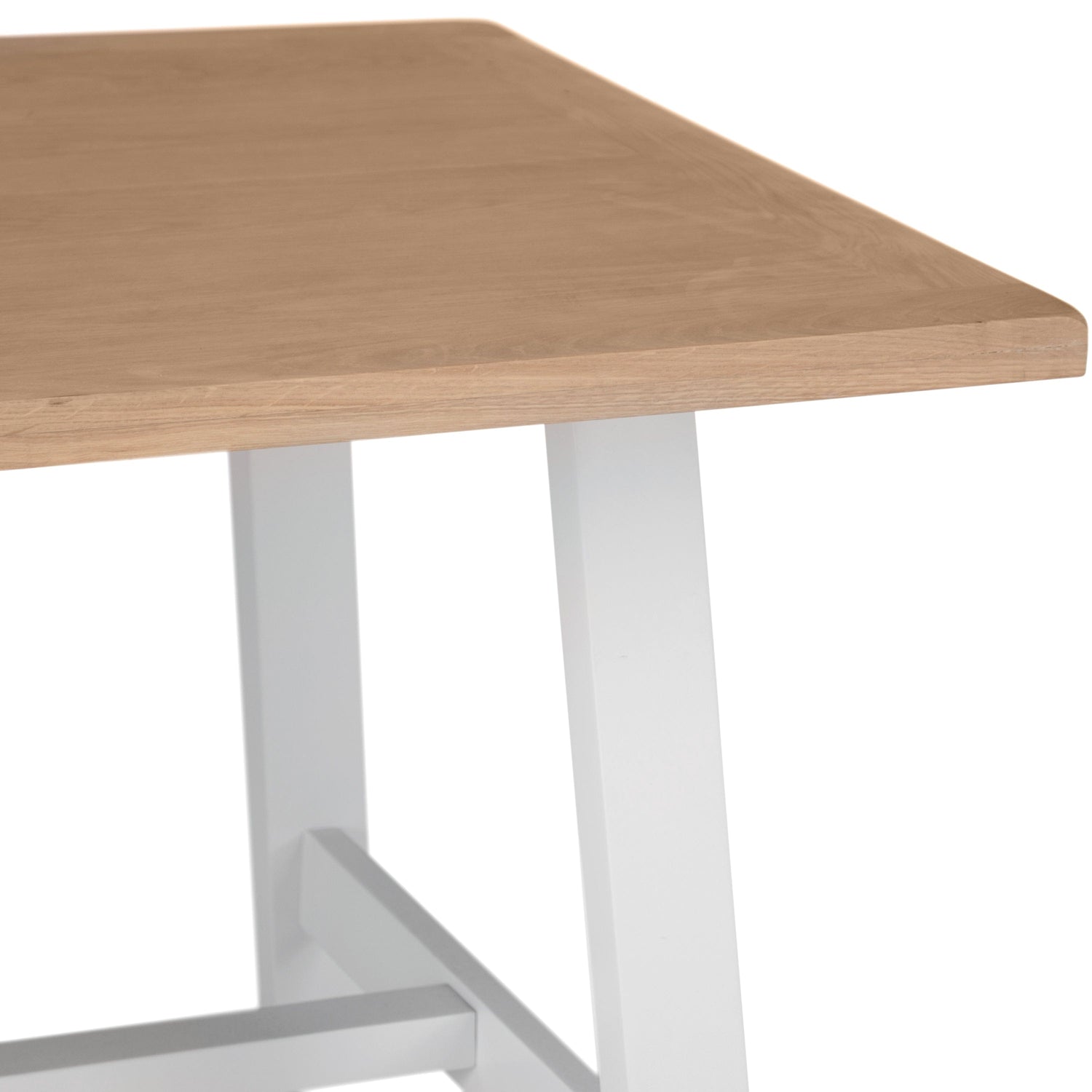 Eaton White Painted Oak 1.8m Butterfly Extending Dining Table