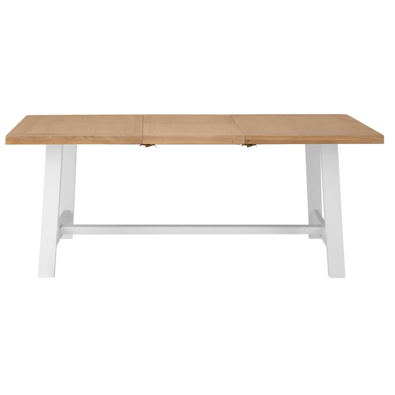 Eaton White Painted Oak 1.8m Butterfly Extending Dining Table