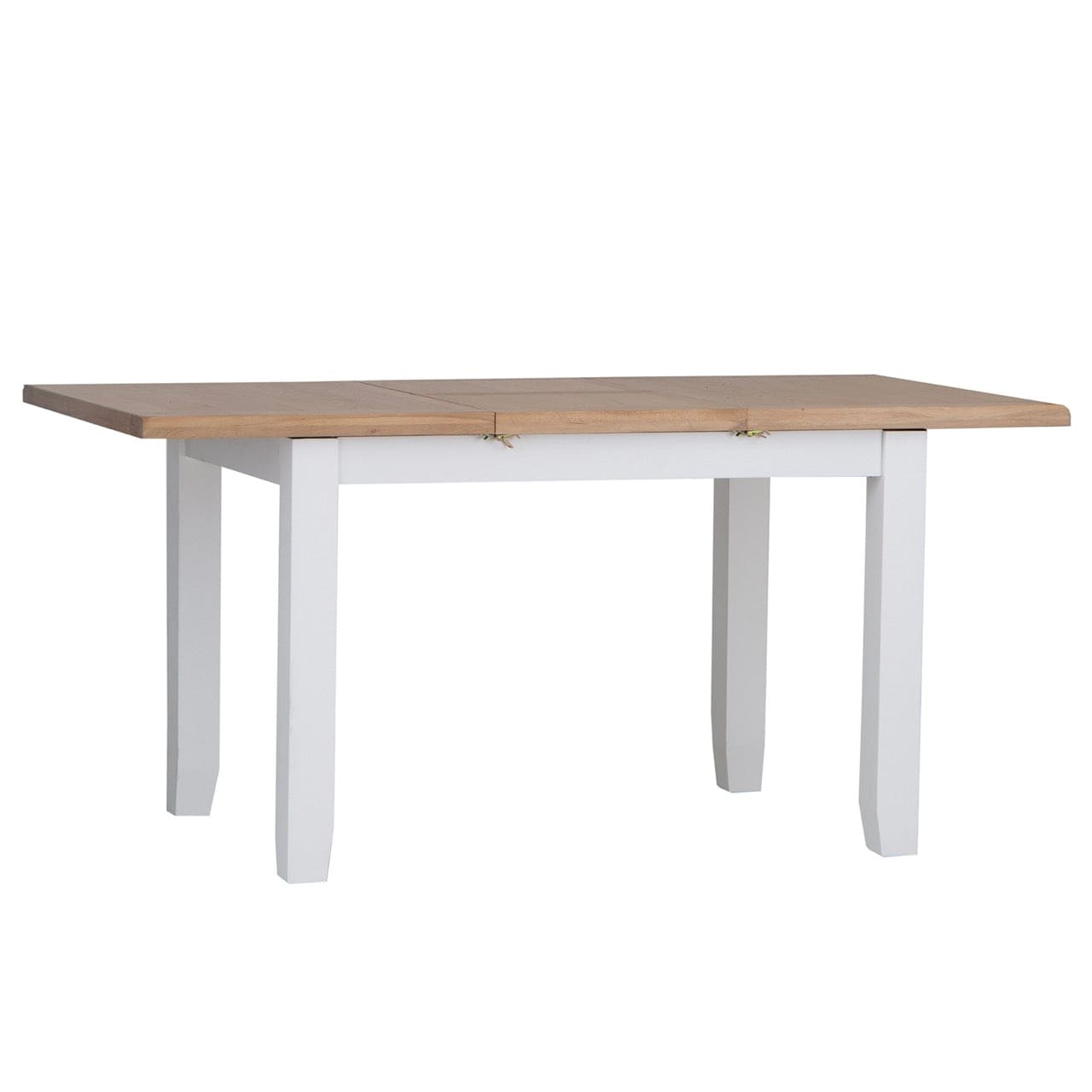 Eaton White Painted Oak 1.2m Butterfly Extending Dining Table