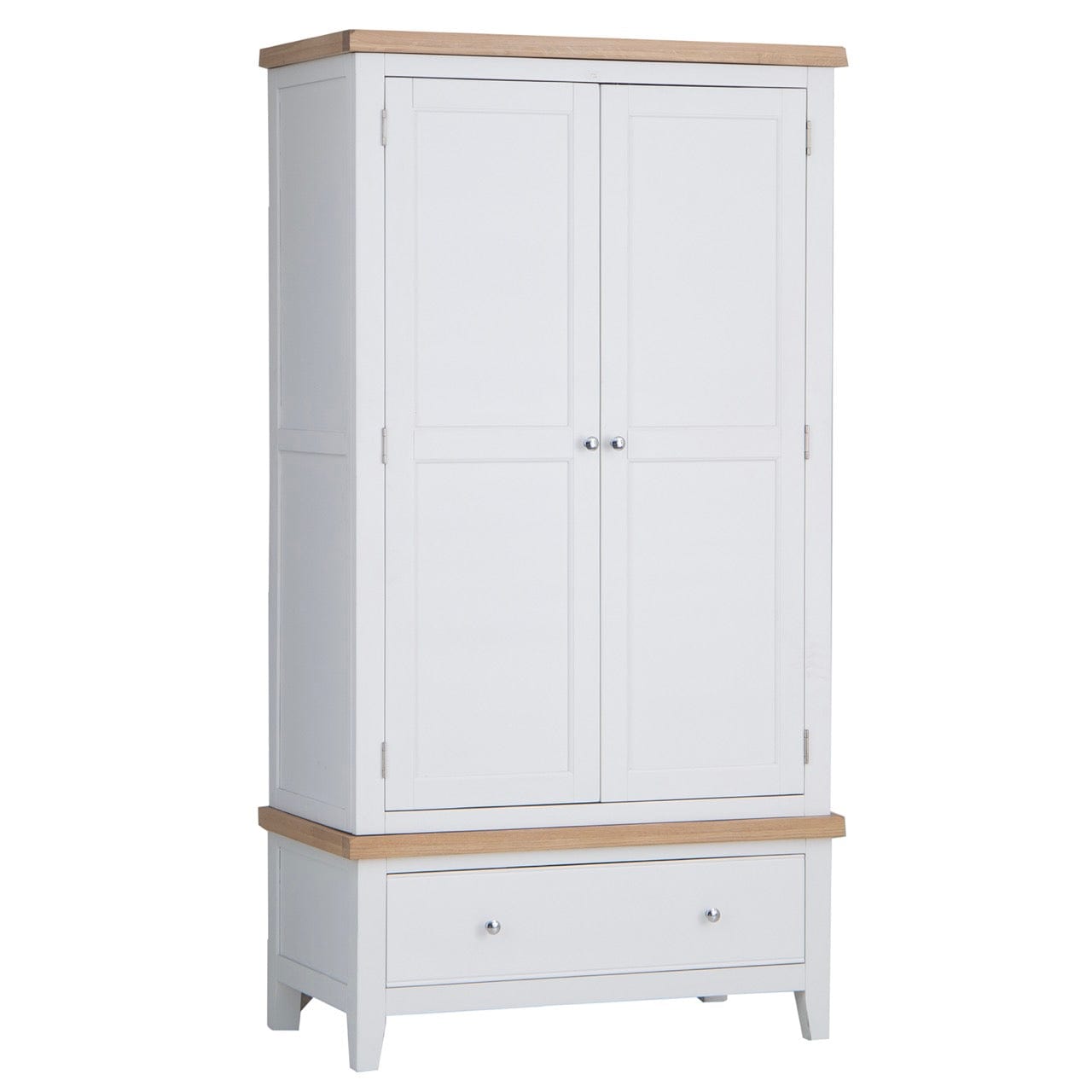 Eaton White Painted Oak Double Wardrobe