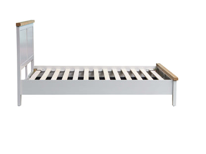 Eaton Grey Painted Oak Double Bed Frame