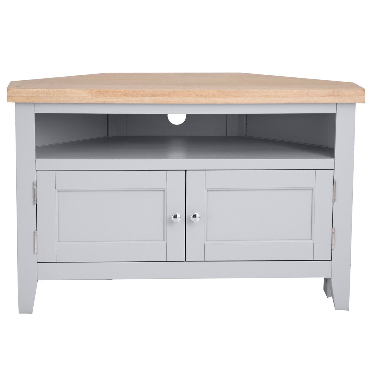 Eaton Grey Painted Oak Corner TV Unit