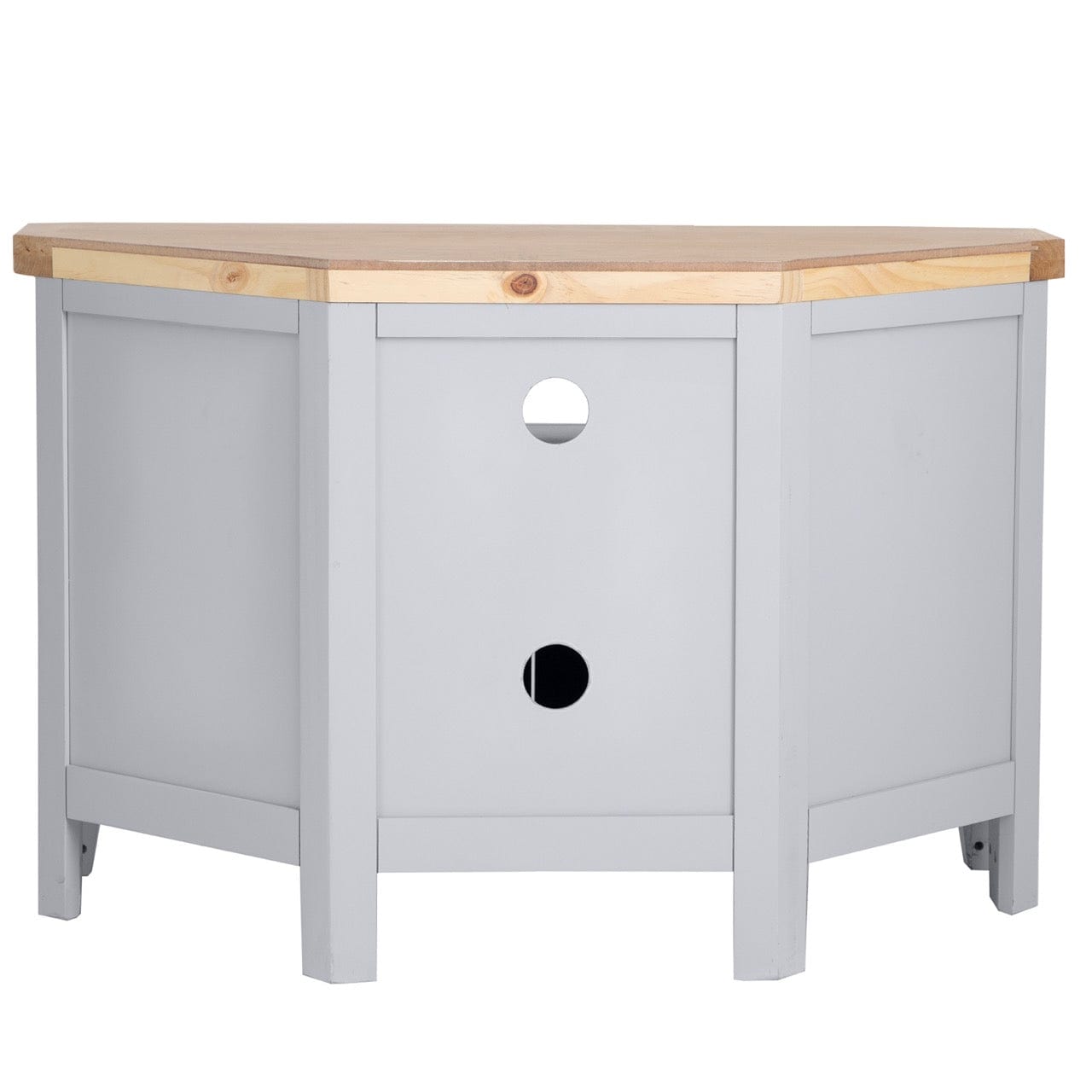 Eaton Grey Painted Oak Corner TV Unit