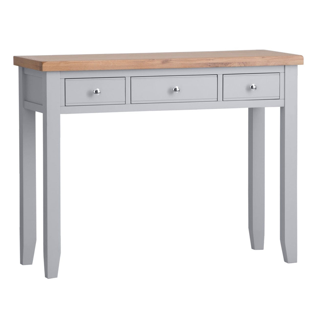 Eaton Grey Painted Oak Dressing Table