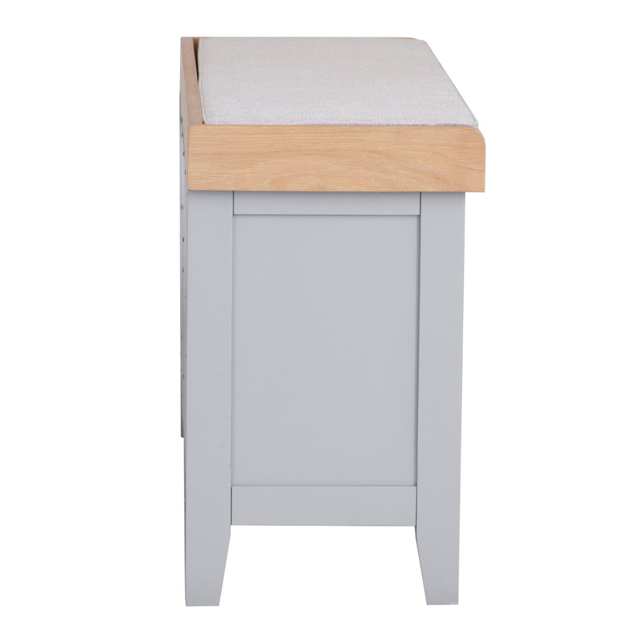 Eaton Grey Painted Oak Large Hall Bench