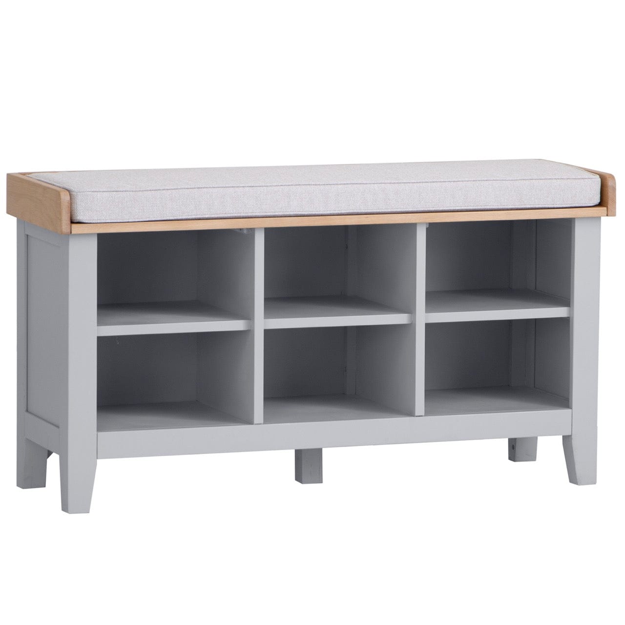 Eaton Grey Painted Oak Large Hall Bench