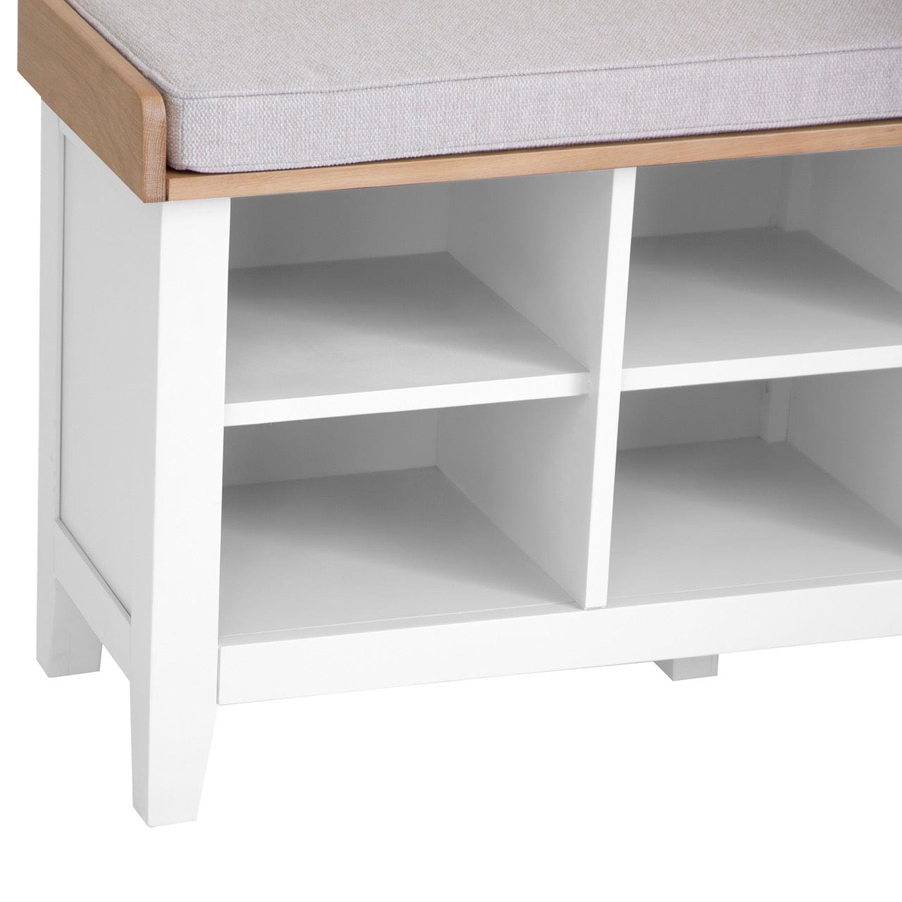 Eaton White Painted Oak Large Hall Bench