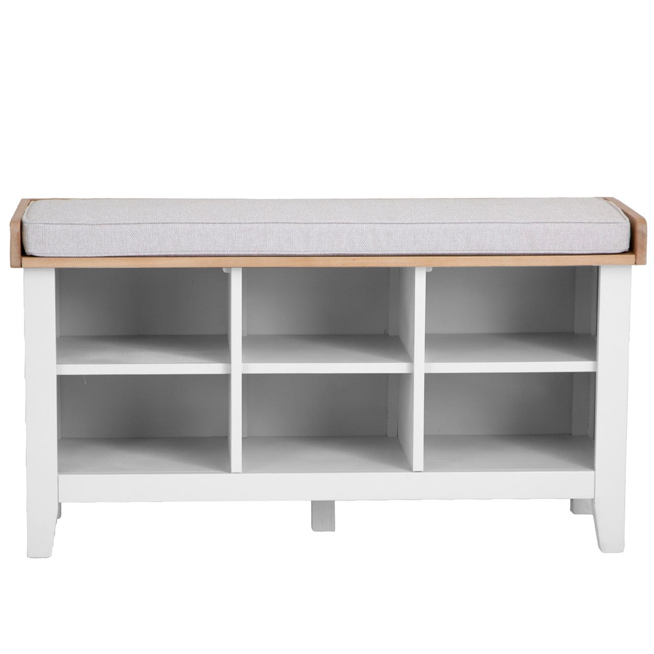 Eaton White Painted Oak Large Hall Bench