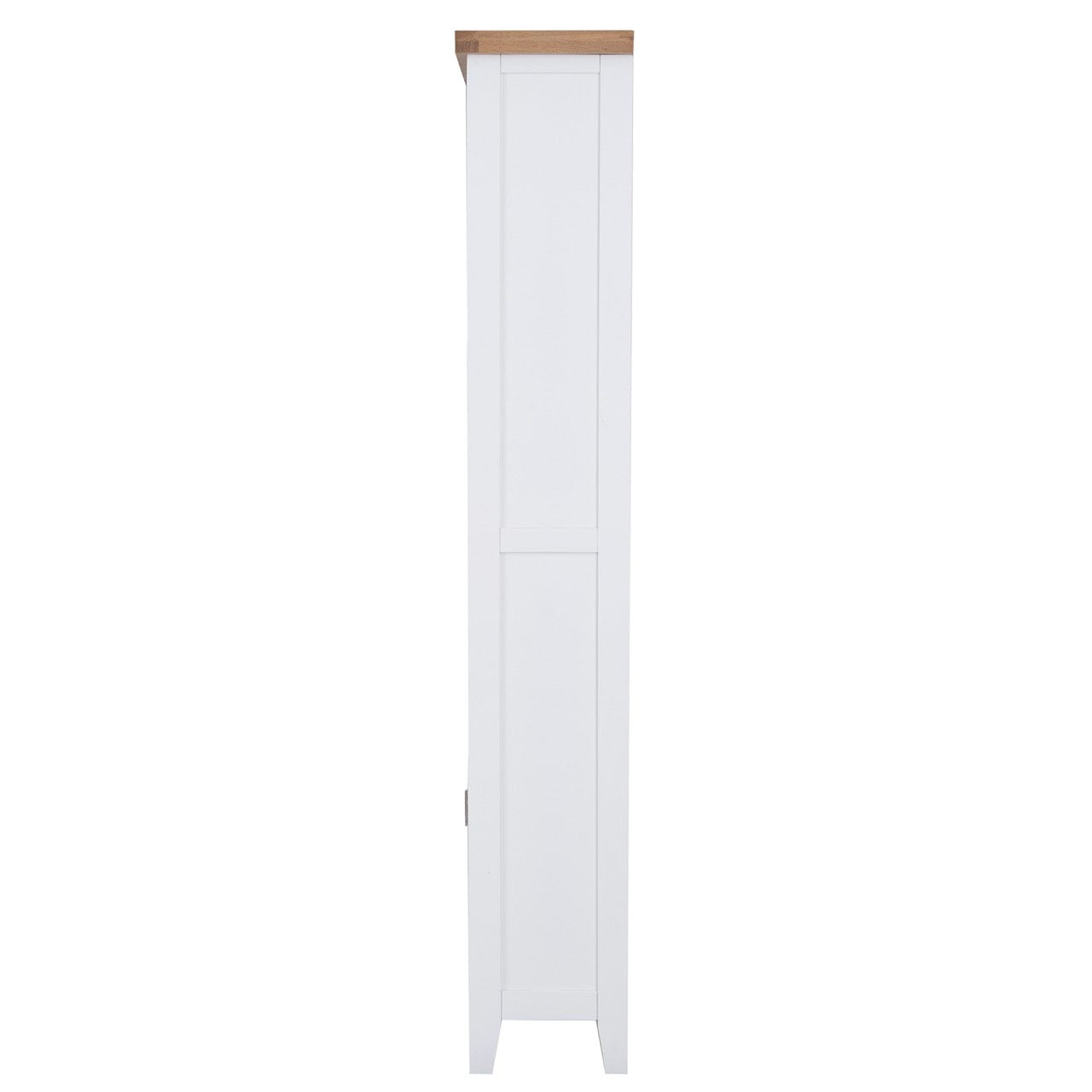 Eaton White Painted Oak Large Wide Bookcase