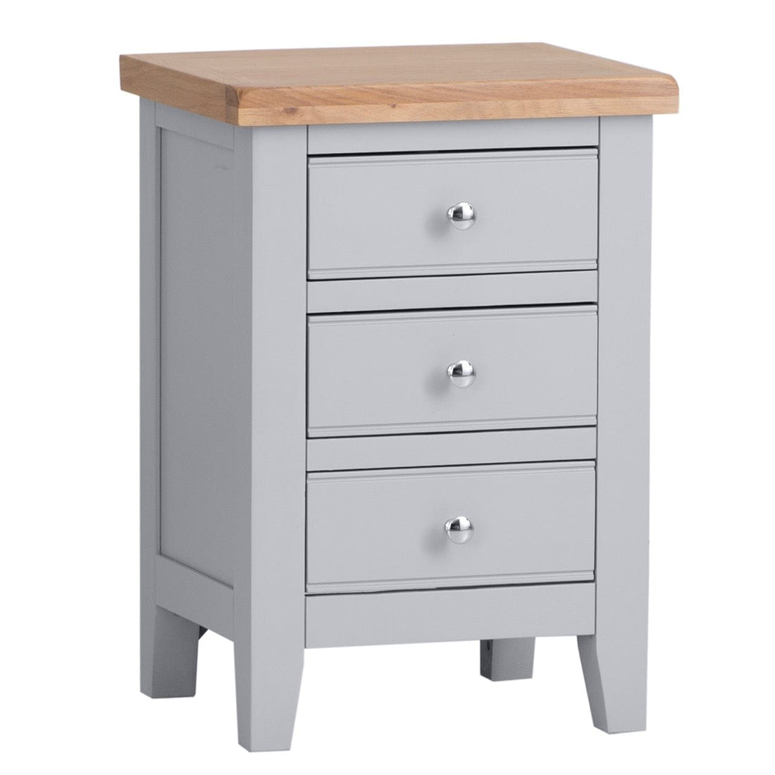 Eaton Grey Painted Oak Large Bedside Table