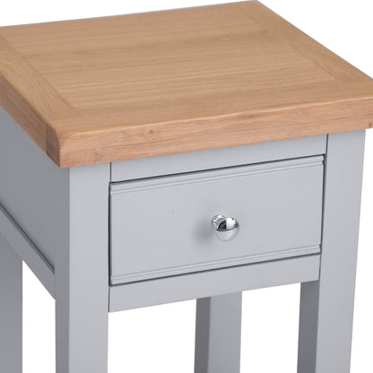 Eaton Grey Painted Oak Lamp Table