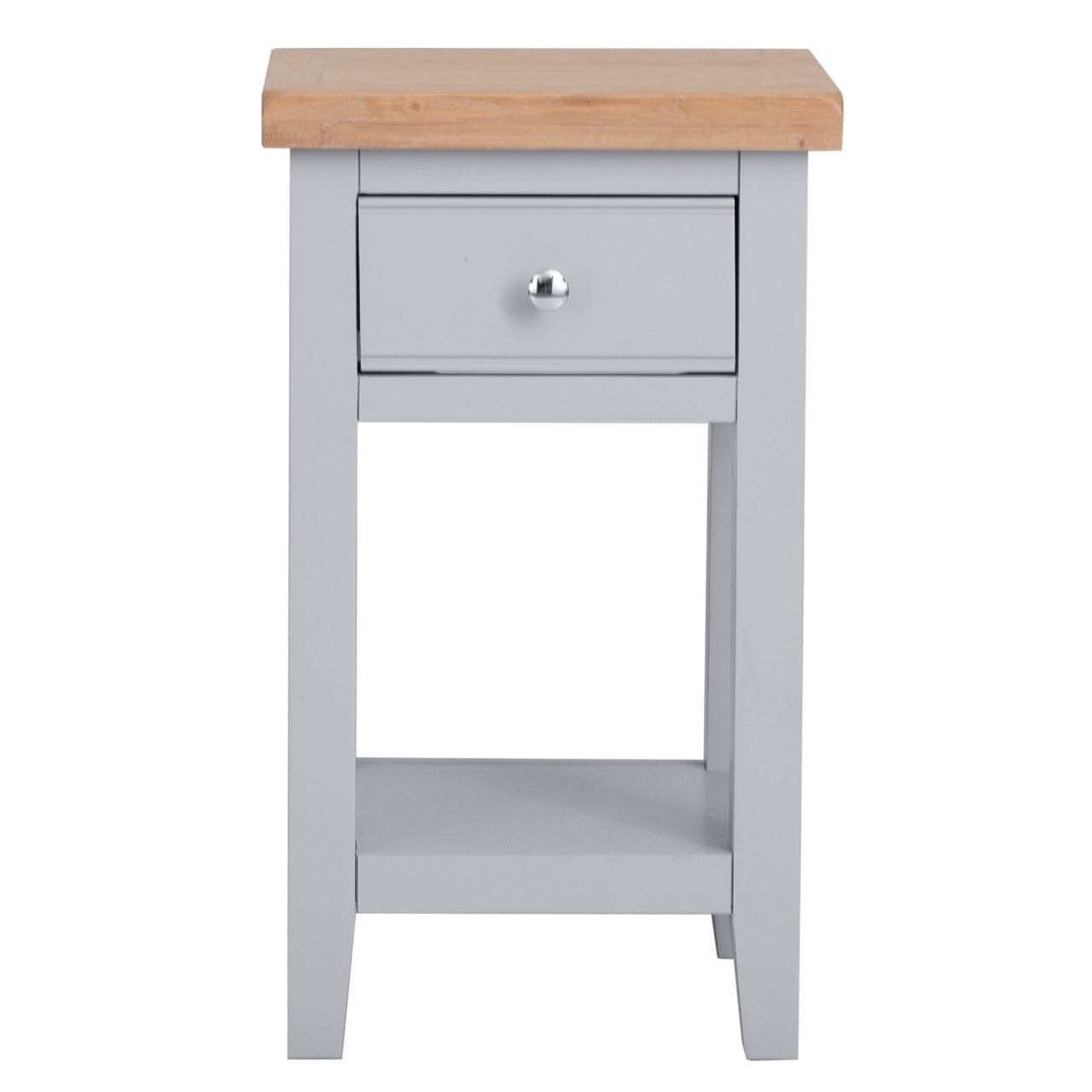 Eaton Grey Painted Oak Lamp Table