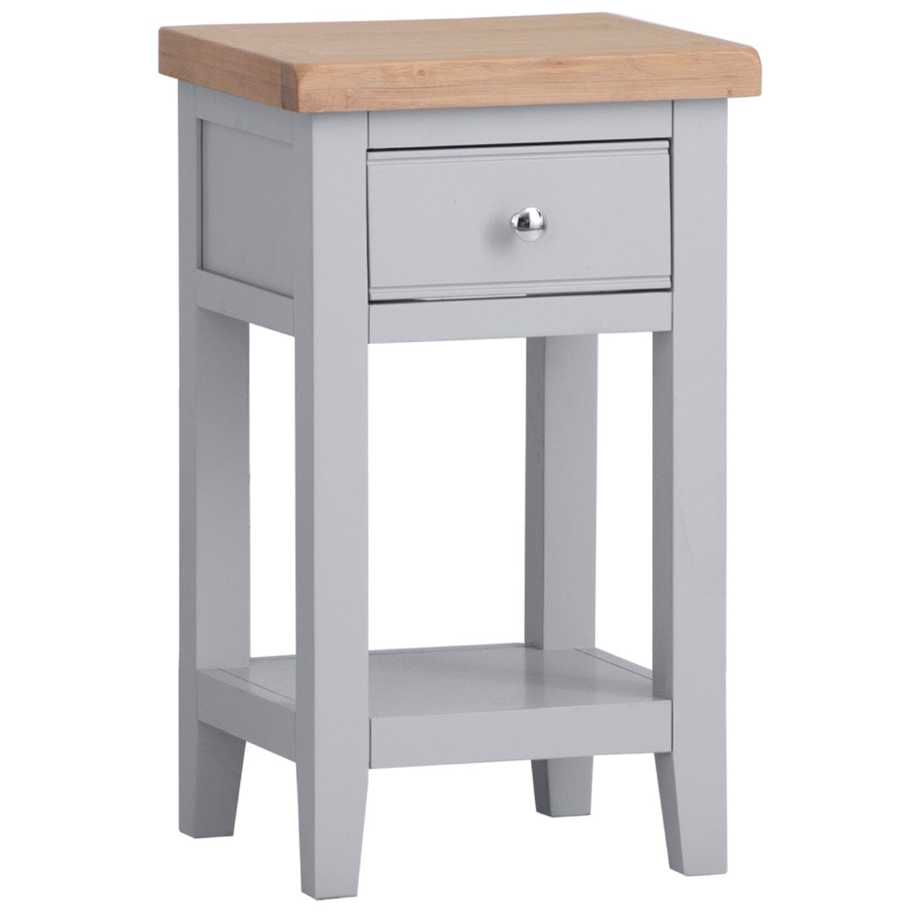 Eaton Grey Painted Oak Lamp Table