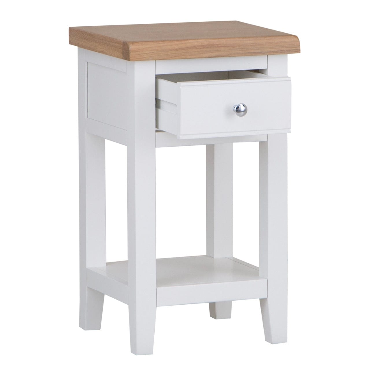 Eaton White Painted Oak Lamp Table