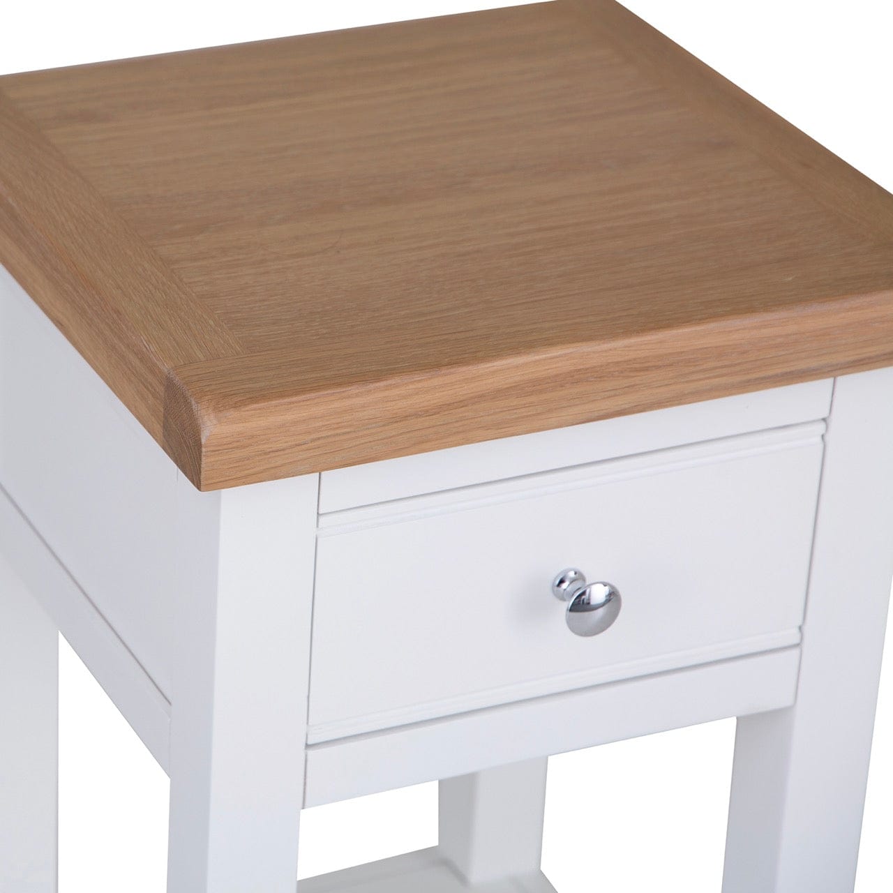 Eaton White Painted Oak Lamp Table