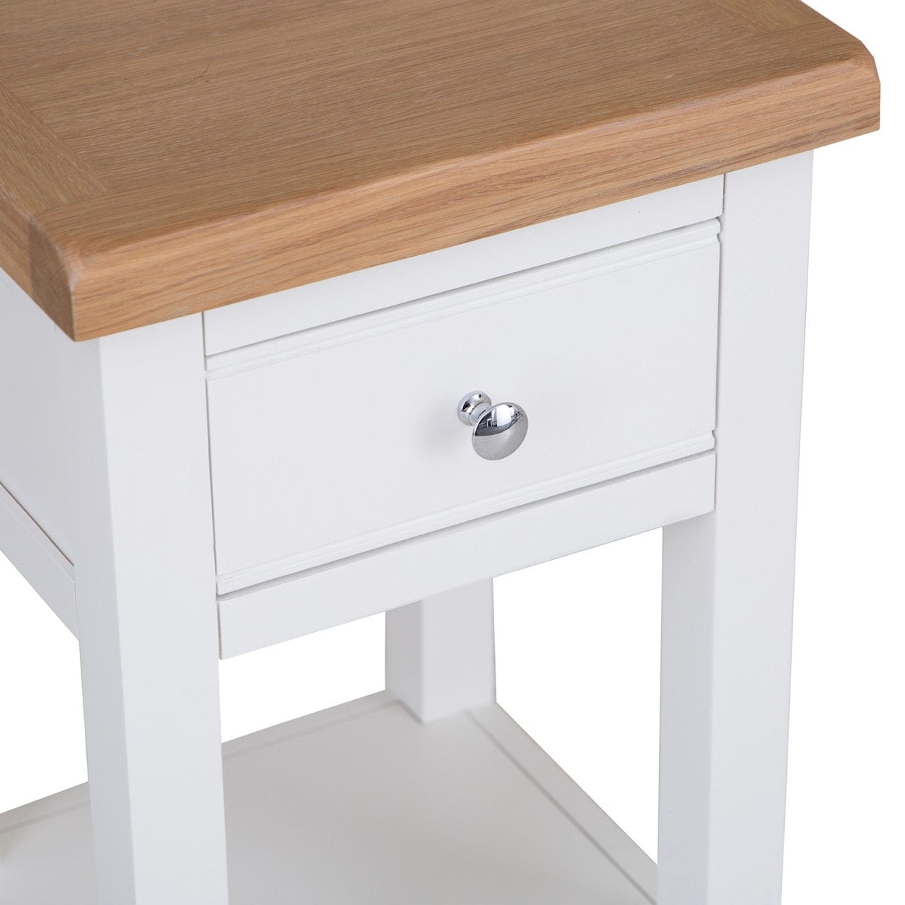 Eaton White Painted Oak Lamp Table