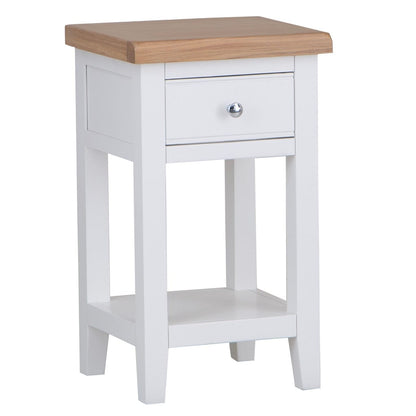 Eaton White Painted Oak Lamp Table