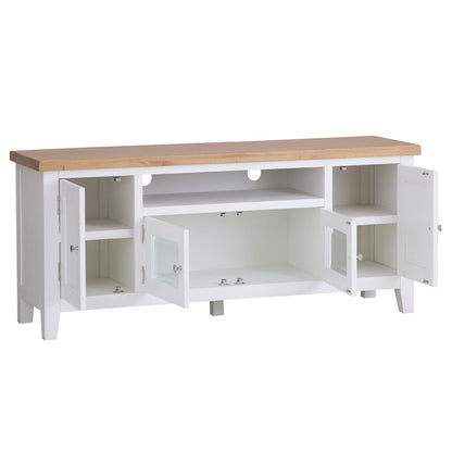 Eaton White Painted Oak Large TV Unit