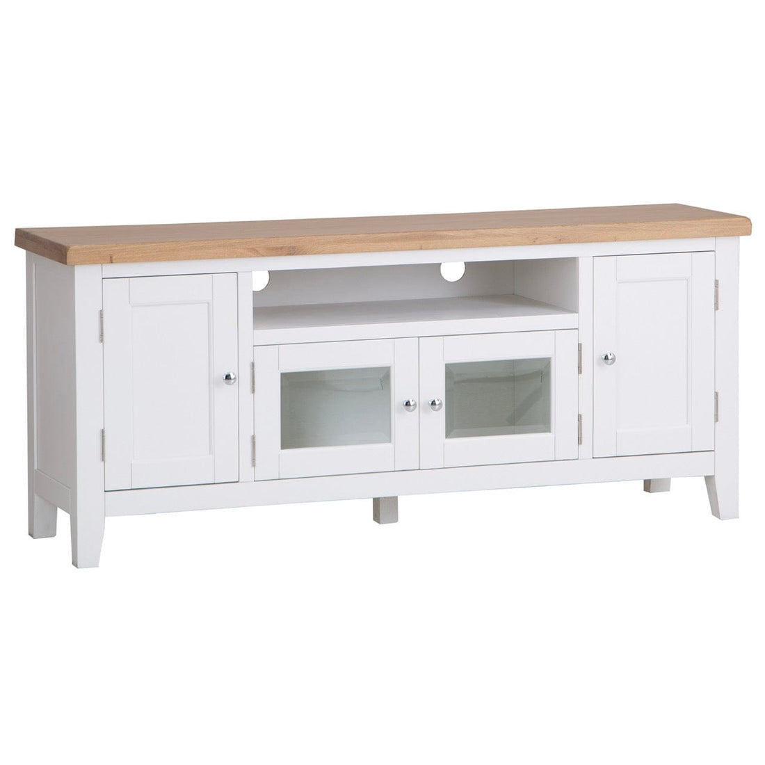 Eaton White Painted Oak Large TV Unit