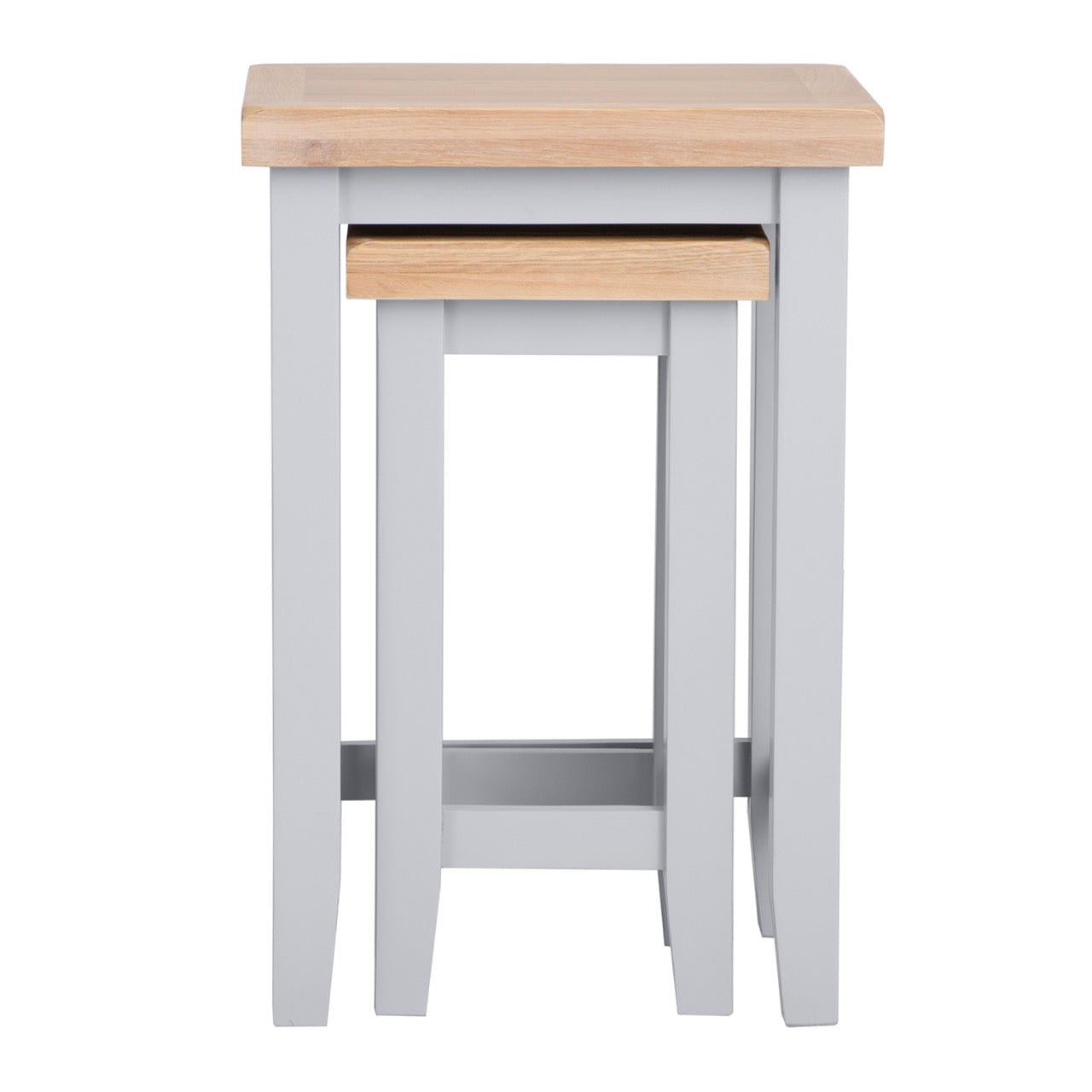 Eaton Grey Painted Oak Nest Of 2 Tables