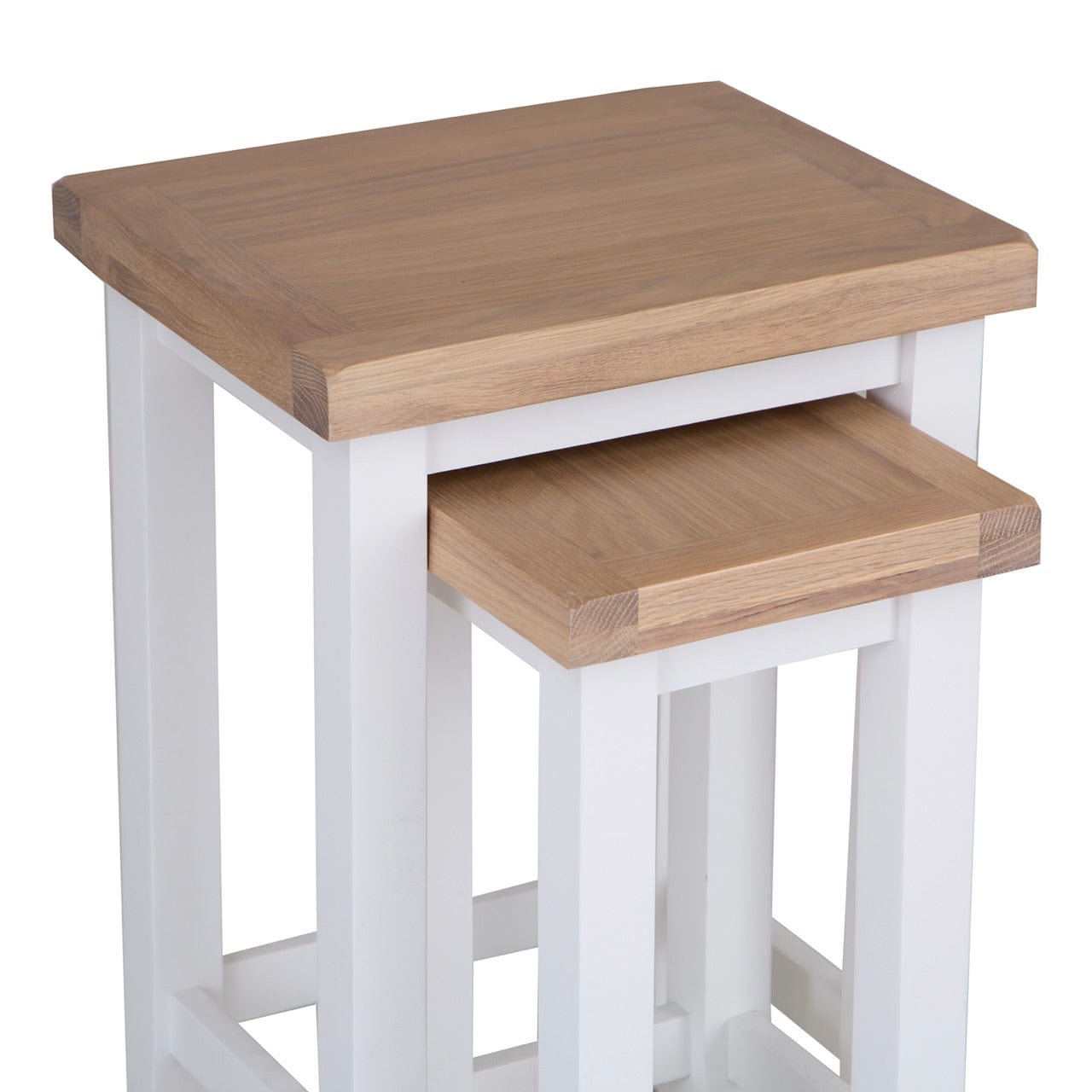 Eaton White Painted Oak Nest Of 2 Tables