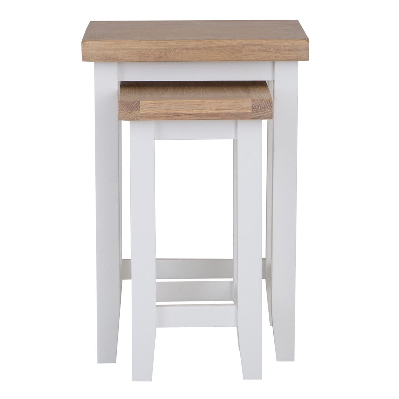 Eaton White Painted Oak Nest Of 2 Tables