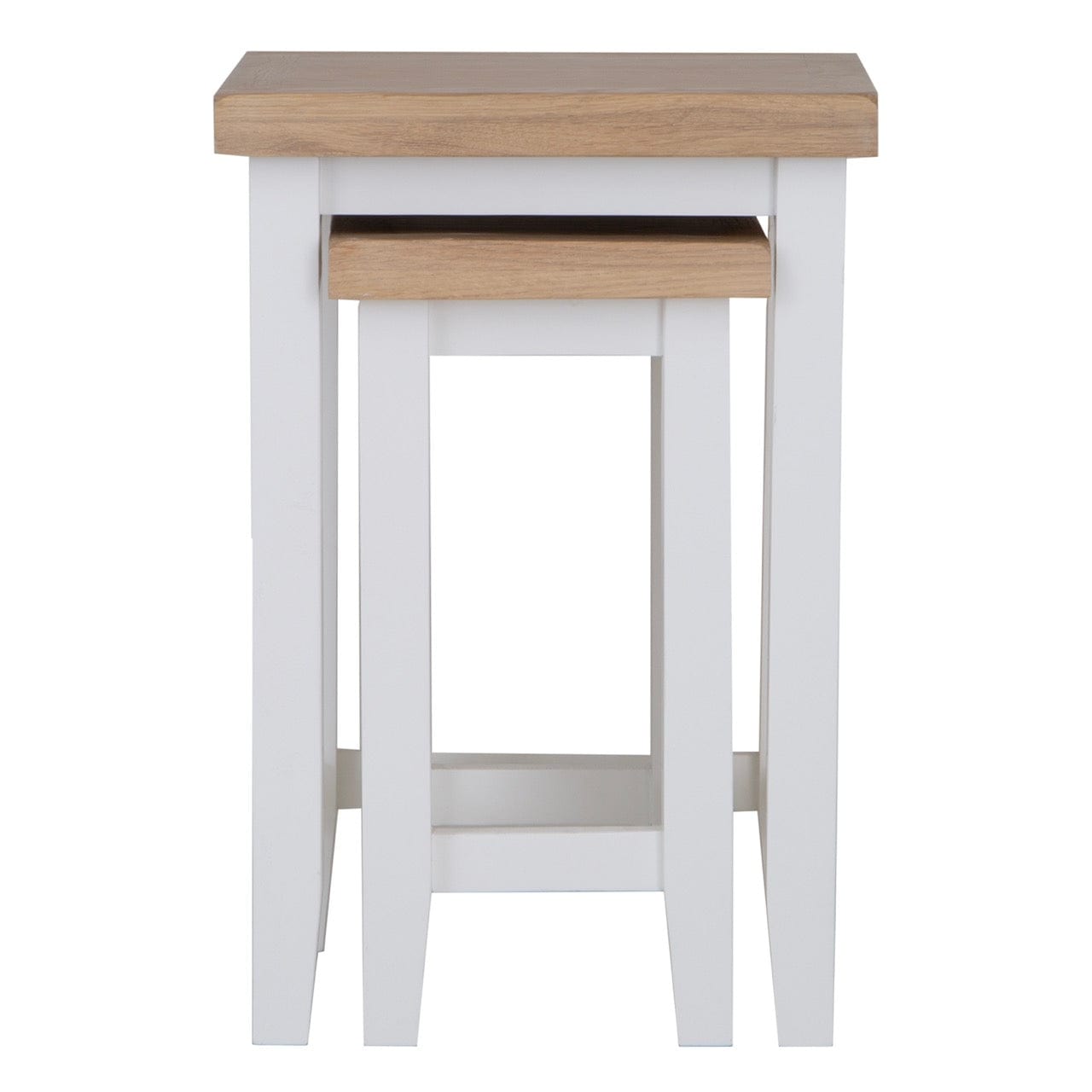 Eaton White Painted Oak Nest Of 2 Tables