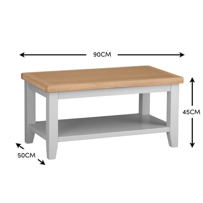 Eaton Grey Painted Oak Small Coffee Table