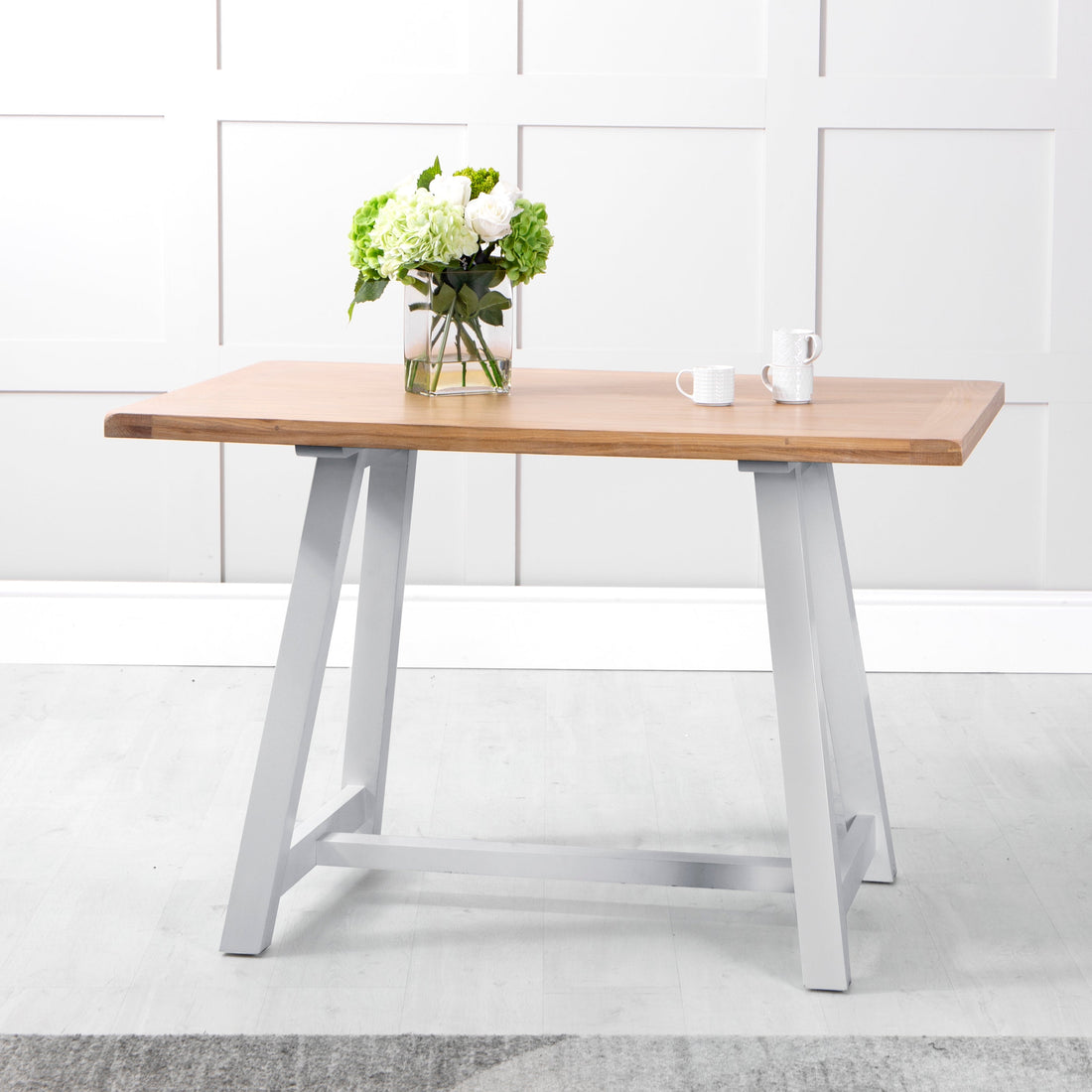 Eaton Grey Painted Fixed Top Table