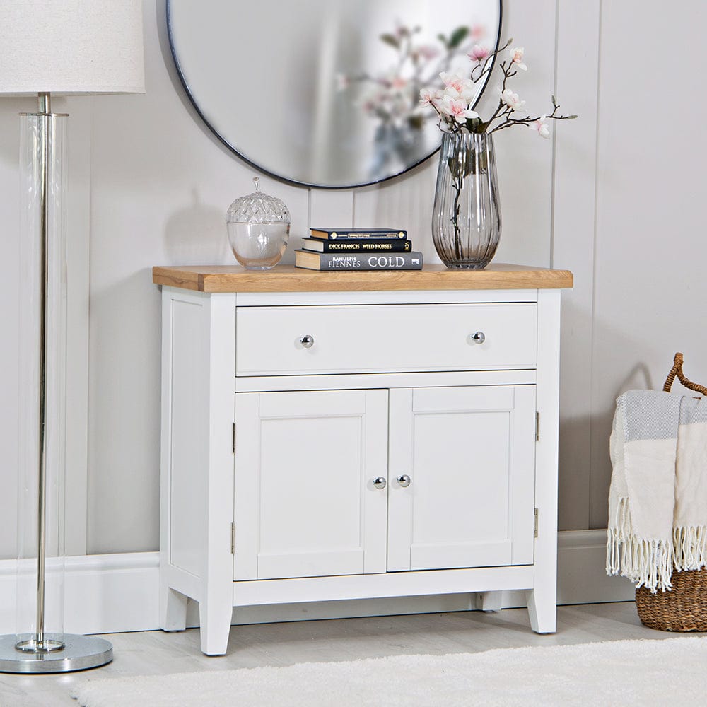 Eaton White Painted Oak Mini Sideboard