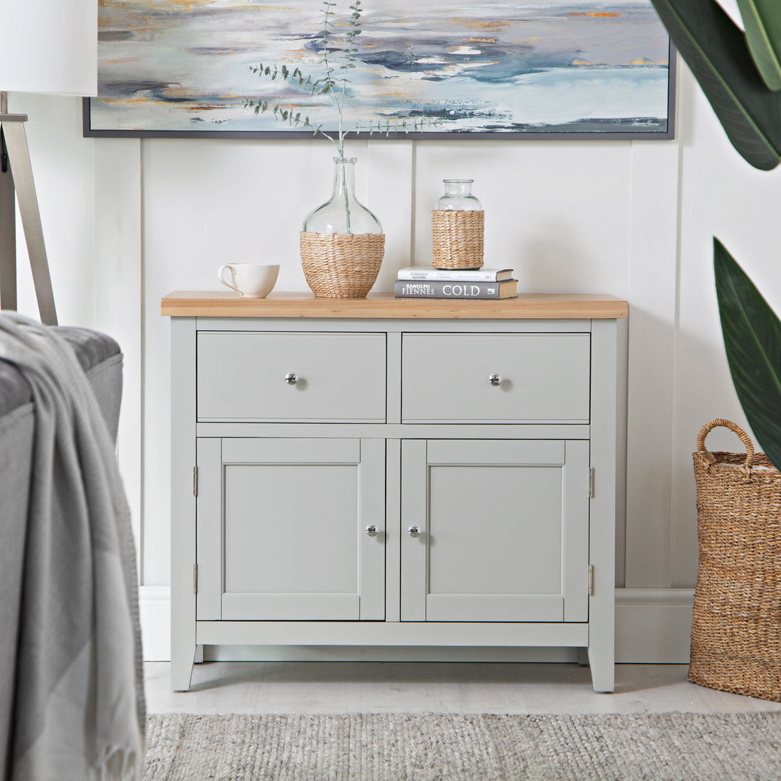 Eaton Grey Painted Oak Small Sideboard