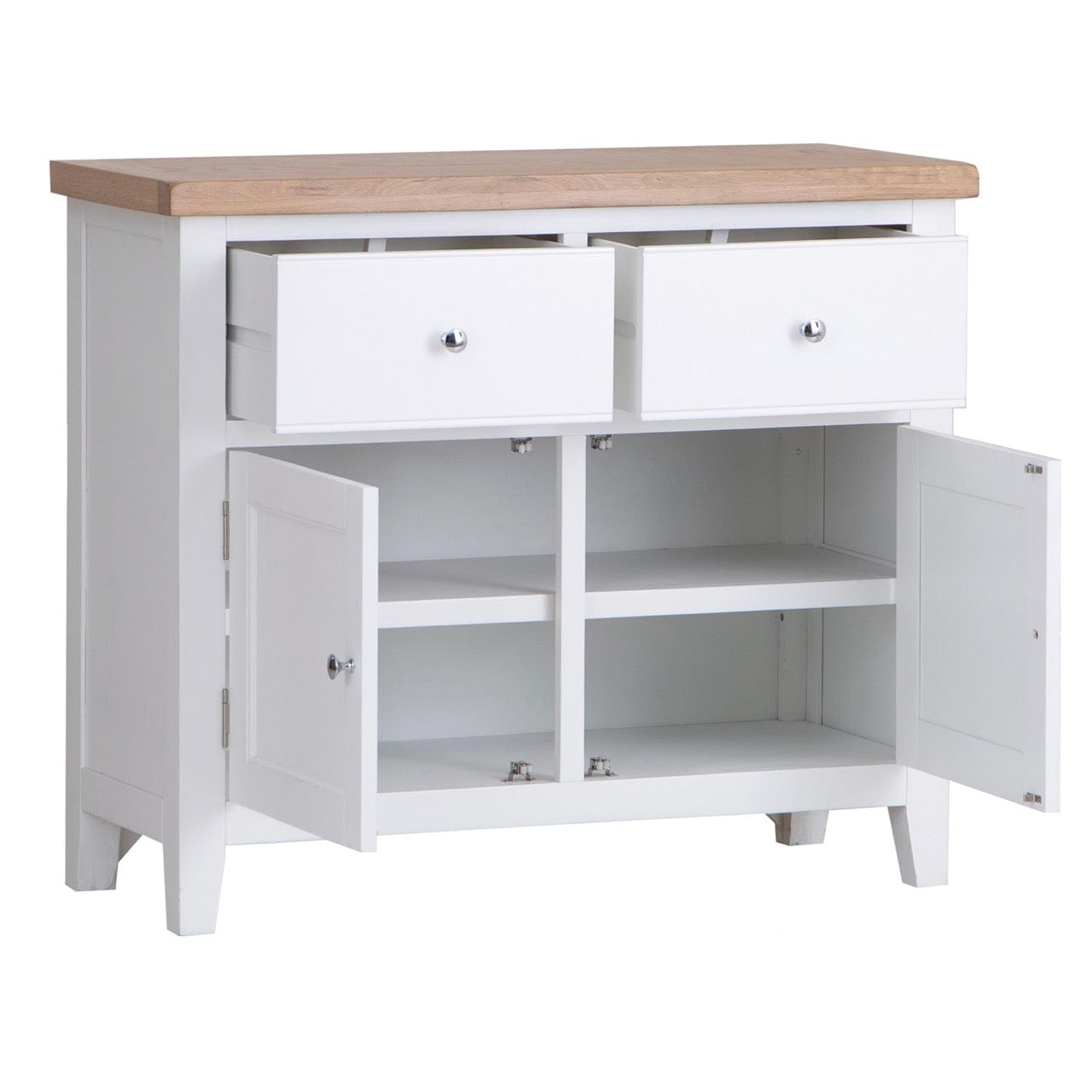 Eaton White Painted Oak Small Sideboard