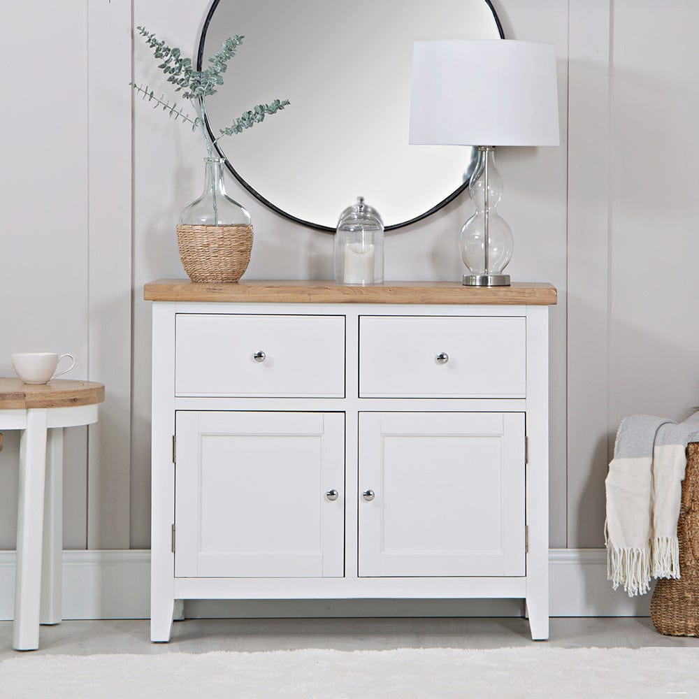 Eaton White Painted Oak Small Sideboard