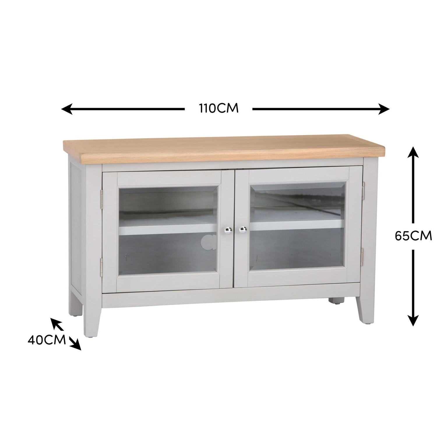 Eaton Grey Painted Oak Small TV Unit