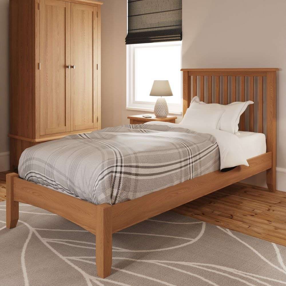 Gloucester Oak Single Bed Frame