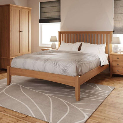 Gloucester Oak King Size Bed Frame