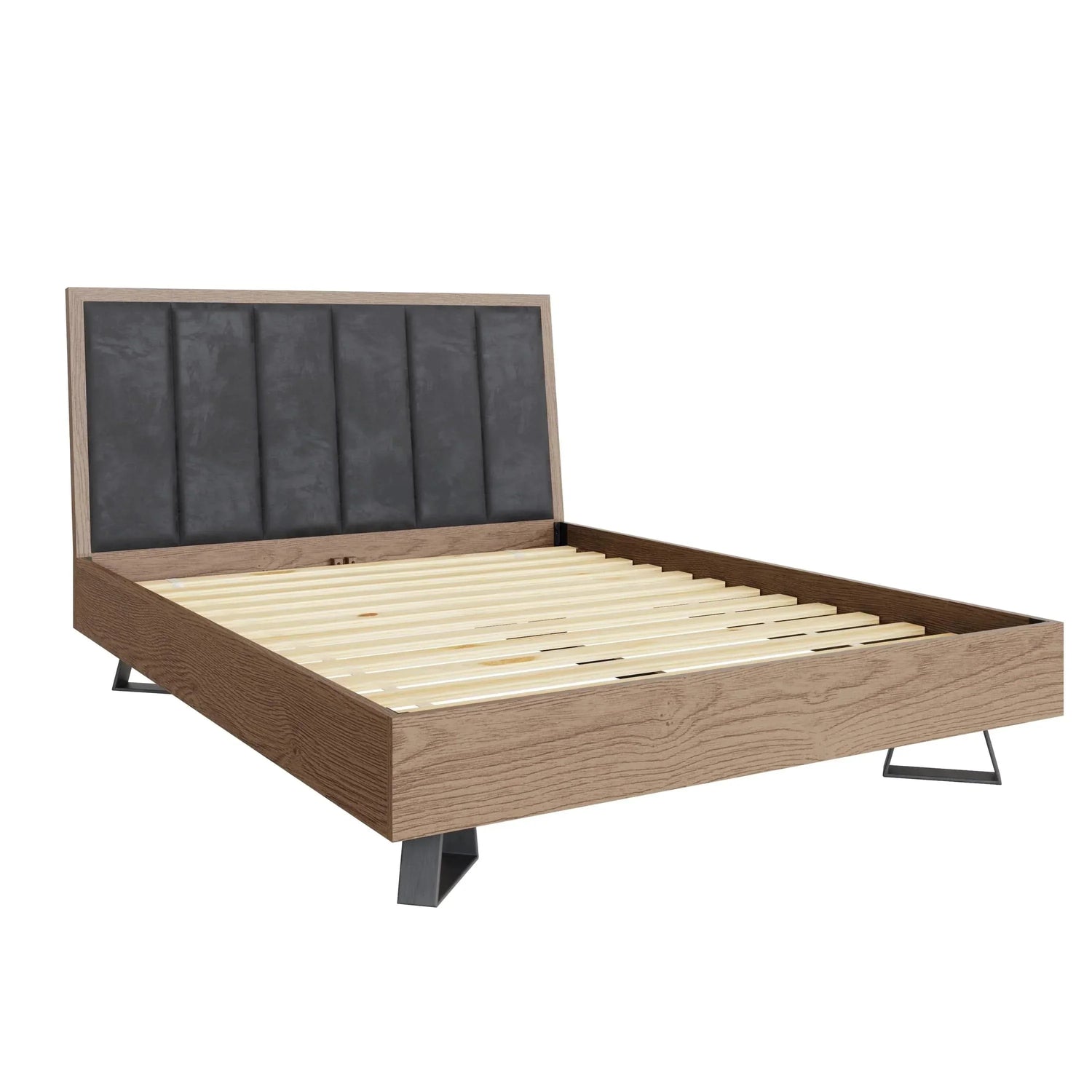 Industrial Oak 6ft Super King Size Bed Frame