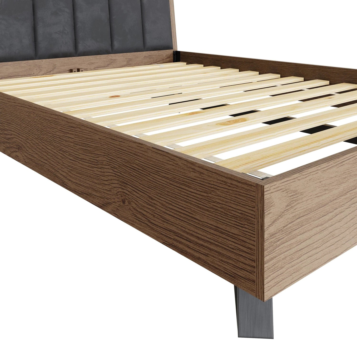 Industrial Oak 6ft Super King Size Bed Frame