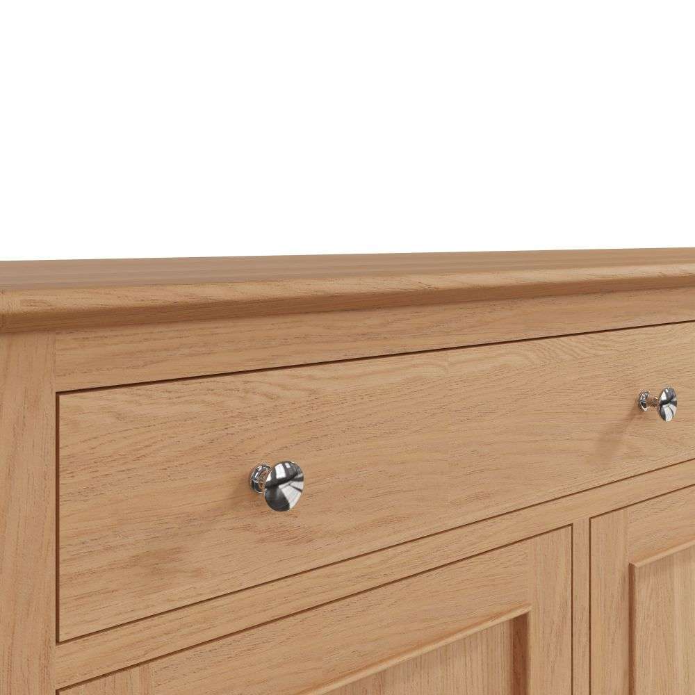 Bergen Oak Large 3 Door Sideboard