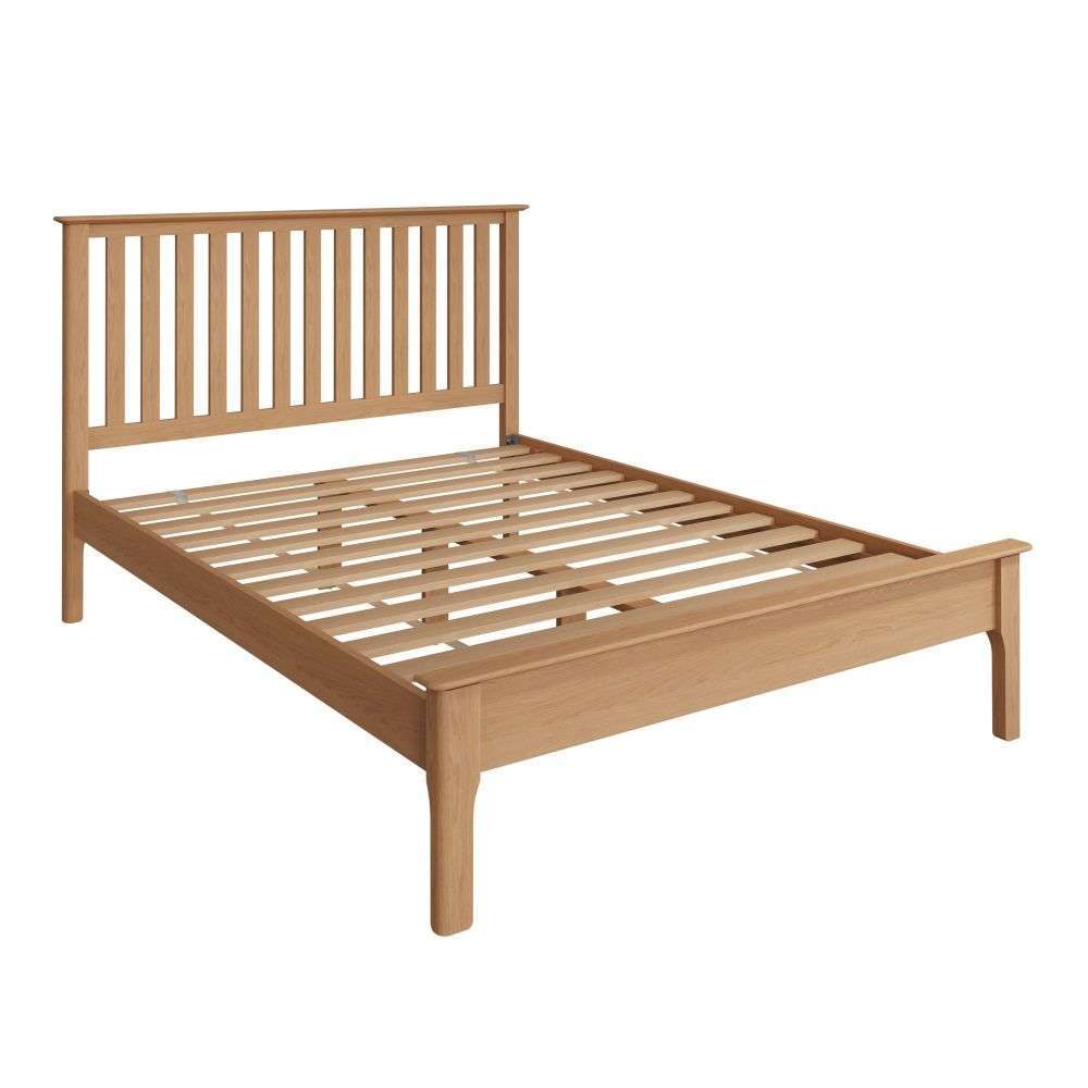 Bergen Oak Double Bed Frame