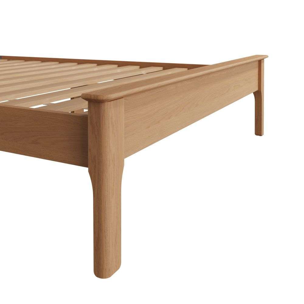 Bergen Oak Double Bed Frame