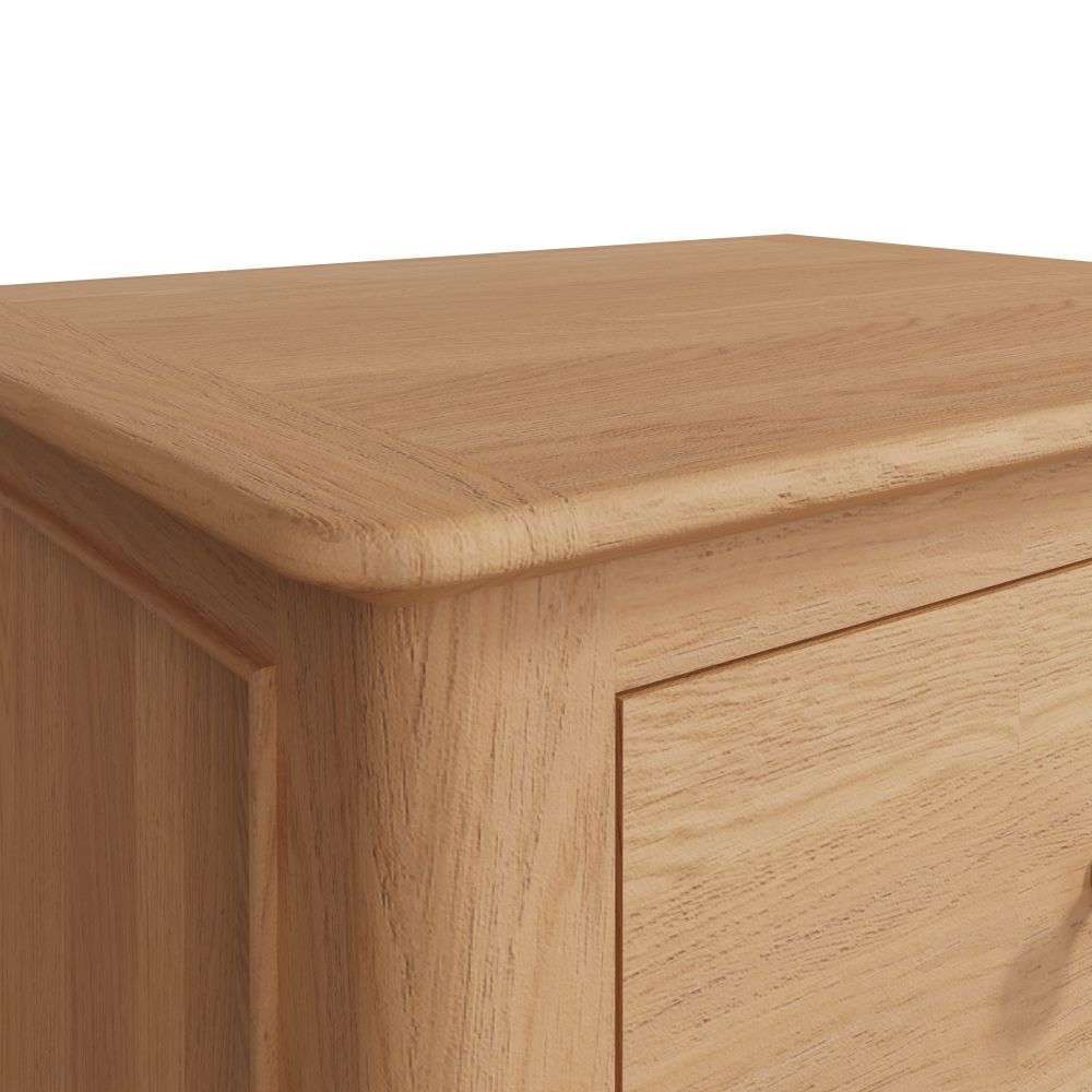 Bergen Oak 4 Drawer Tallboy