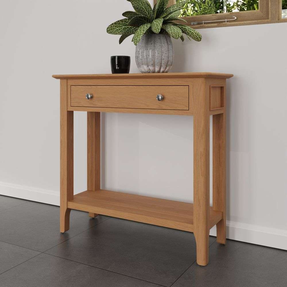 Bergen Oak Console Table