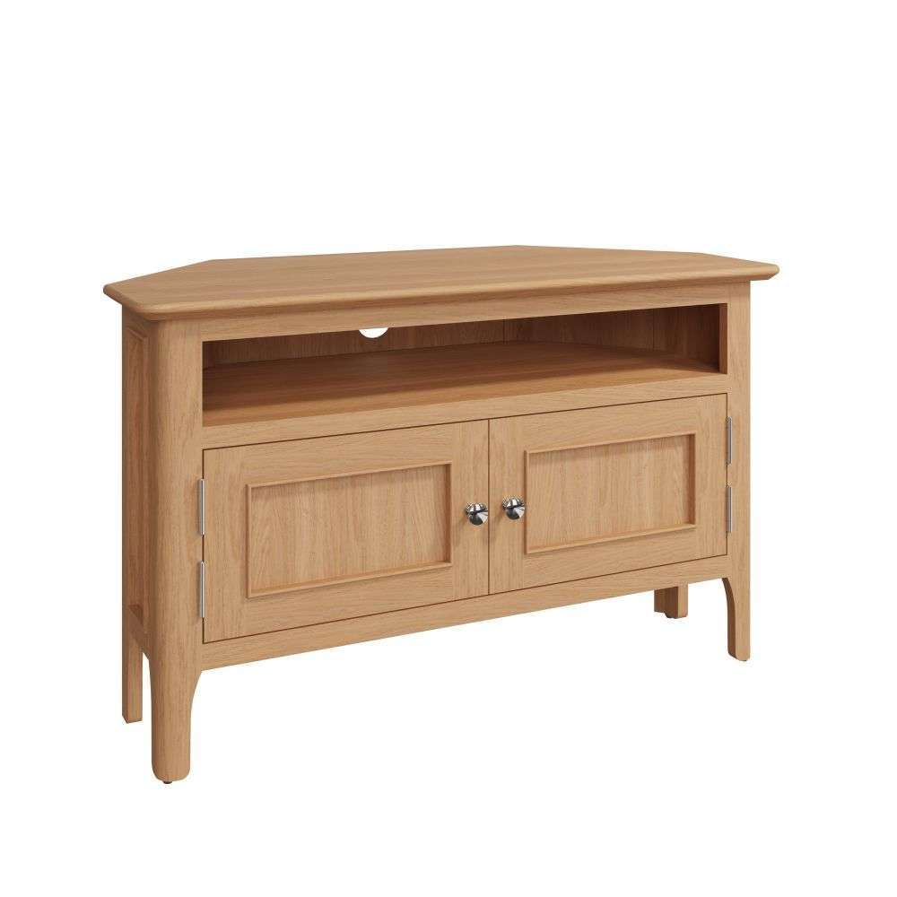 Bergen Oak Corner TV Unit