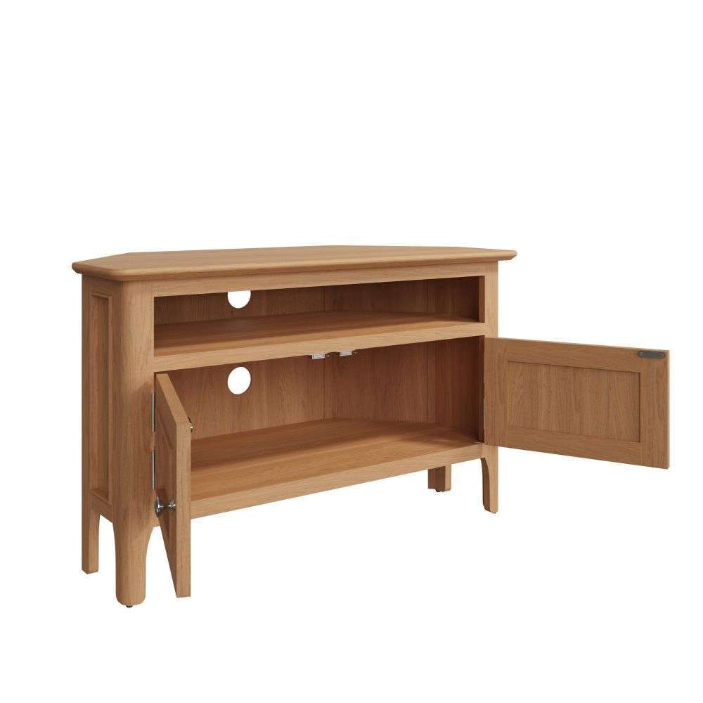 Bergen Oak Corner TV Unit