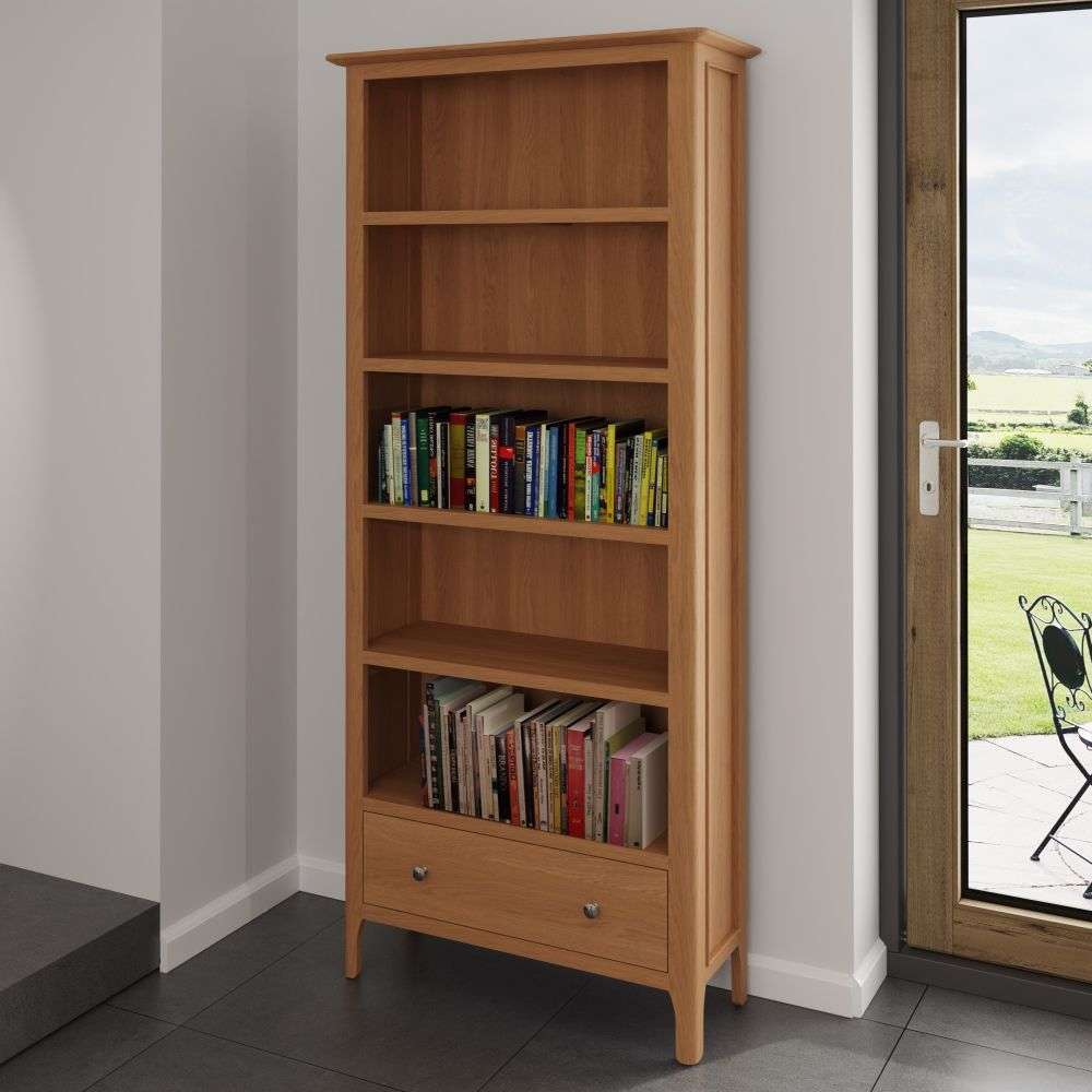 Bergen Oak Large Bookcase