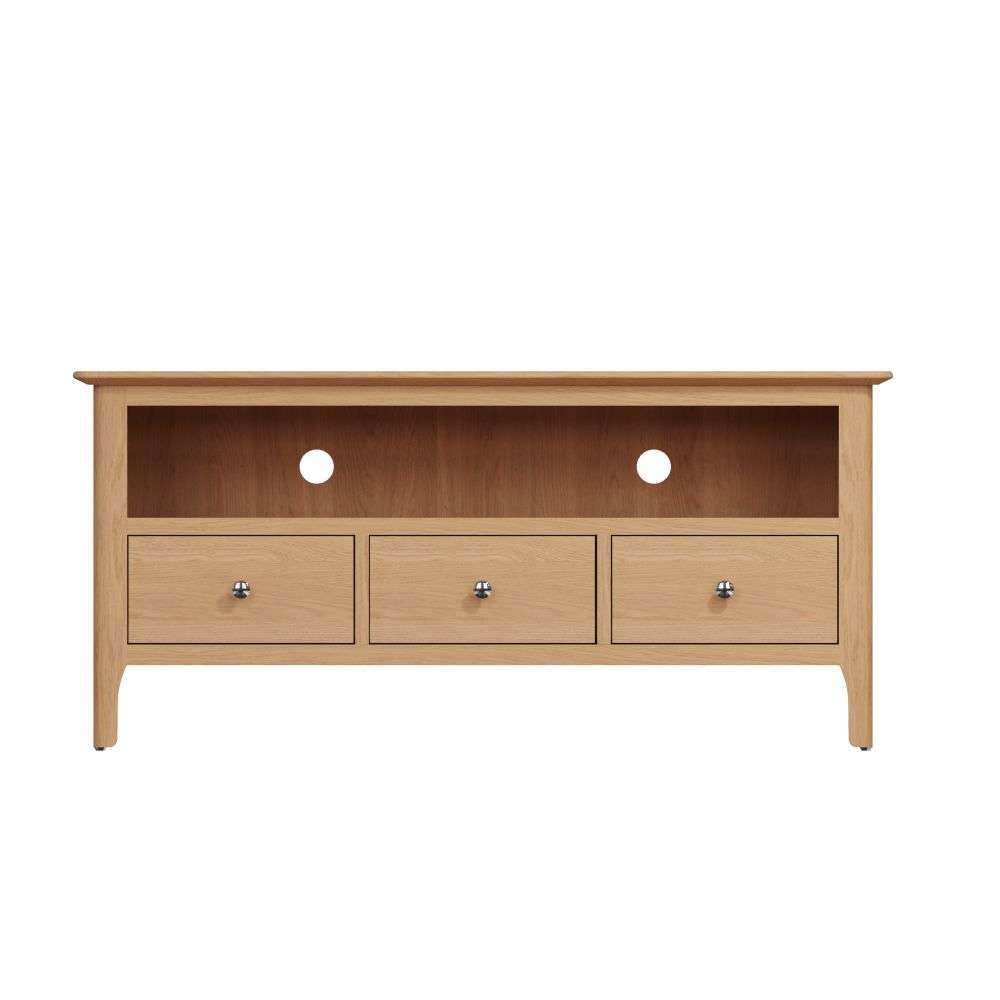 Bergen Oak Large TV Unit