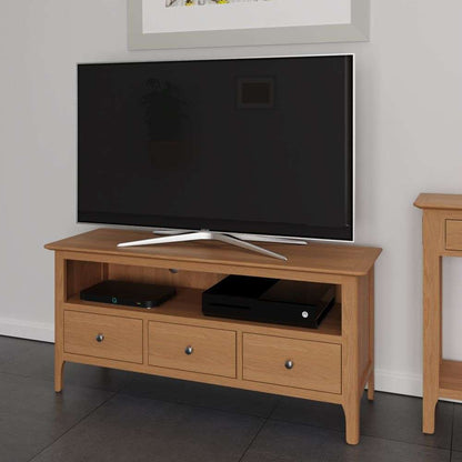 Bergen Oak Large TV Unit