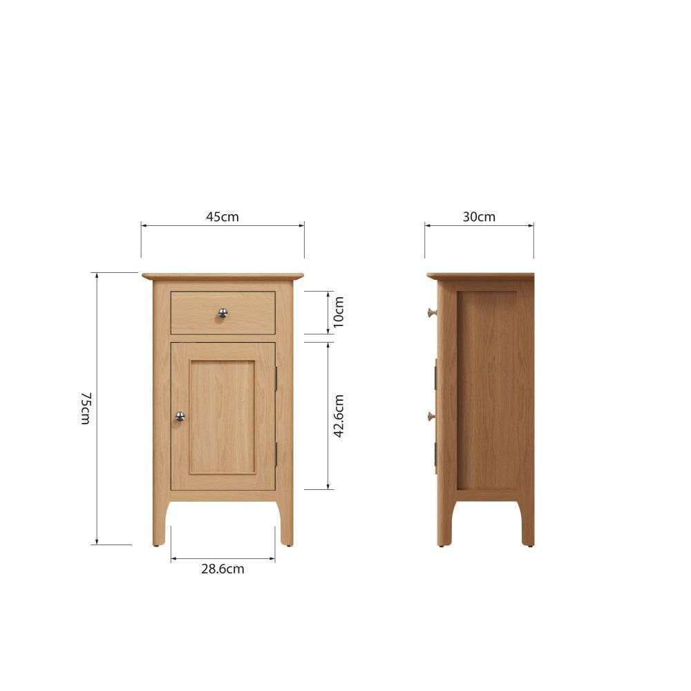 Bergen Oak Small Cupboard