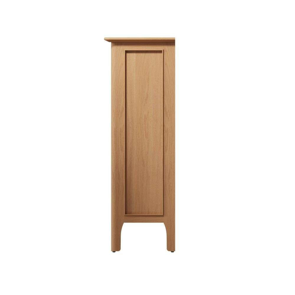 Bergen Oak Small Narrow Bookcase